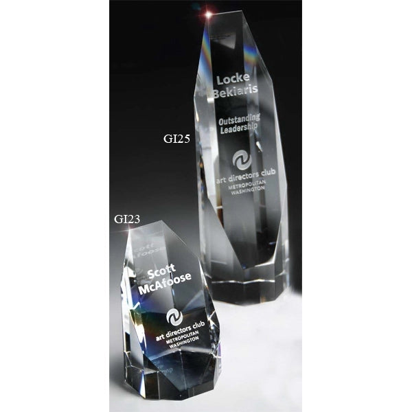 Optic Crystal Octagon Tower Award