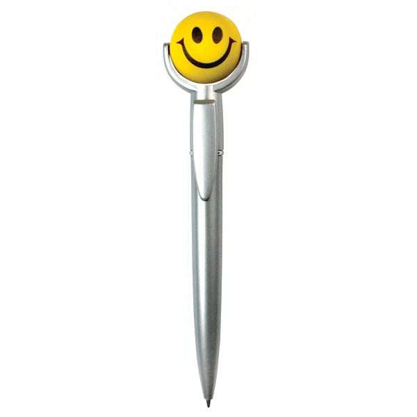 Smiley Face Stress Ball Pen