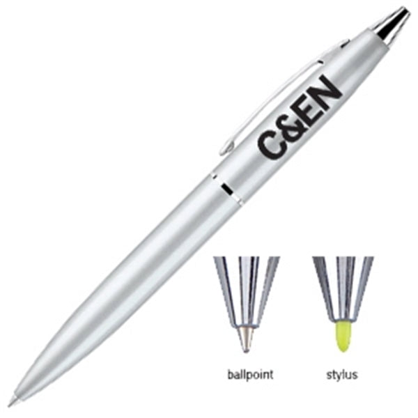 Olimpio Brass Ballpoint Twist Action Pen W/ Stylus