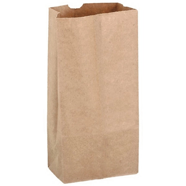 Natural Kraft Paper SOS Grocery Bag - 16 lb - Flexo Ink