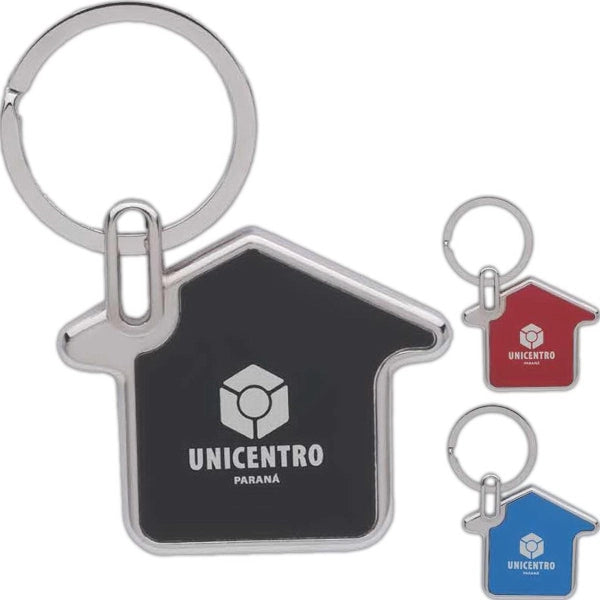 House Shaped Metal Key Chain
