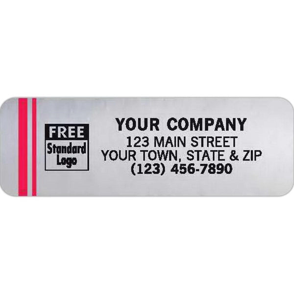 Tuff Shield Weatherproof Labels, Chrome Poly Film