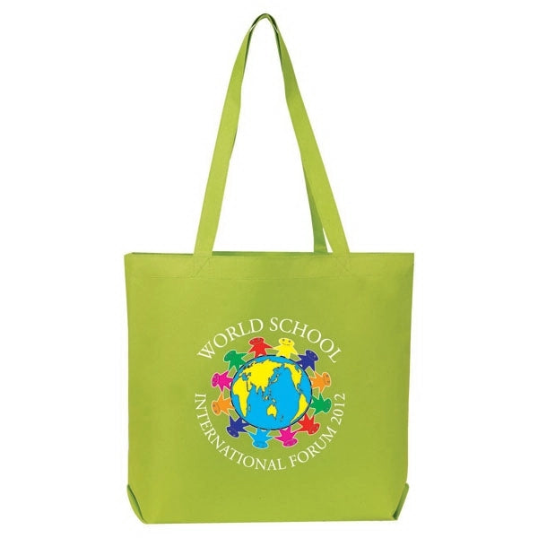 600 Denier Polyester Open Tote with 4" Gusset