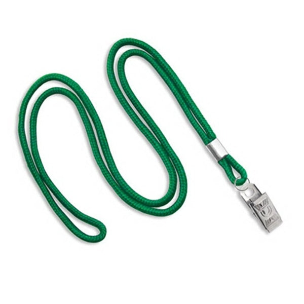 1/8" Blank Non-Breakaway Lanyards with Bulldog Clip