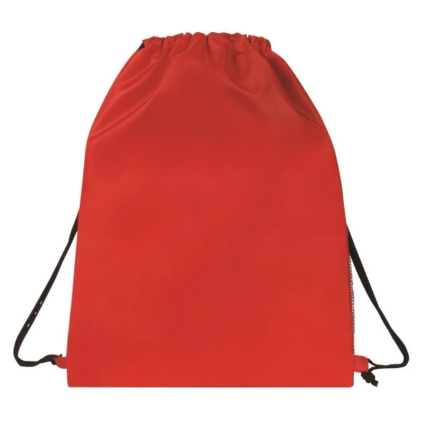 Sport Mesh Pocket Drawstring Backpack