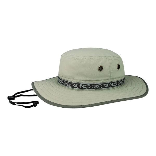 Taslon UV Sun Hat With Jacquard Ribbon
