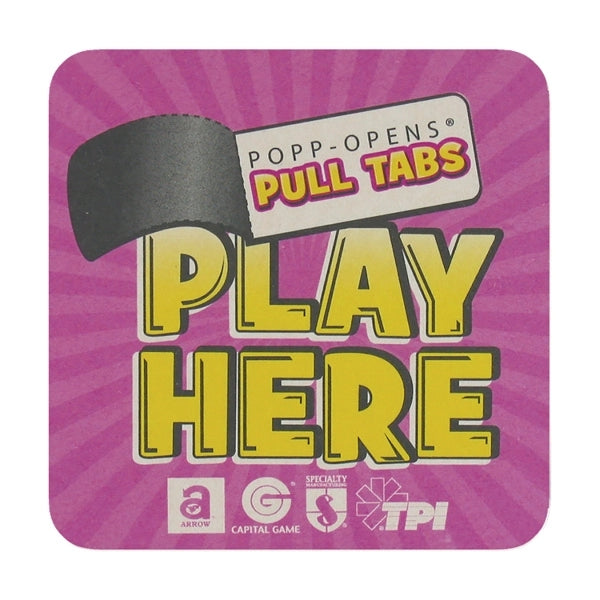 4" Square Full Color Pulp-Board Coaster 60pt