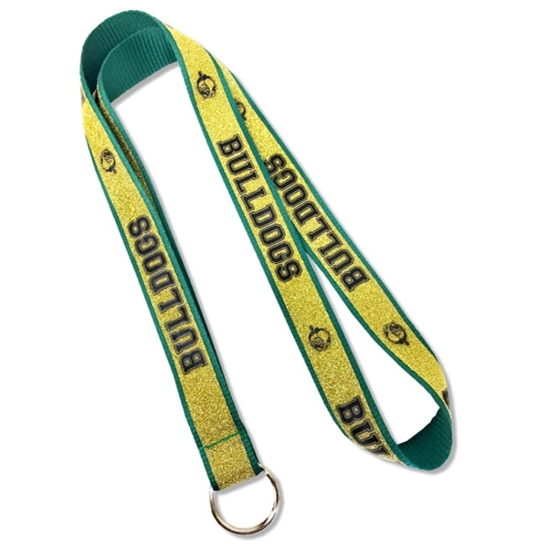 3/4" Wide Custom Printed Glitter Lanyard