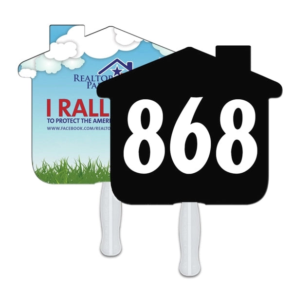 House Auction Sandwiched Hand Fan Full Color
