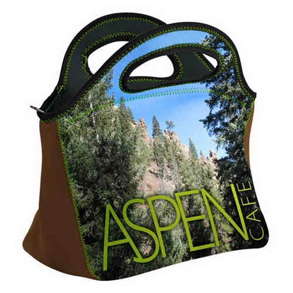 Neoprene Lunch Bag with Zipper Closure