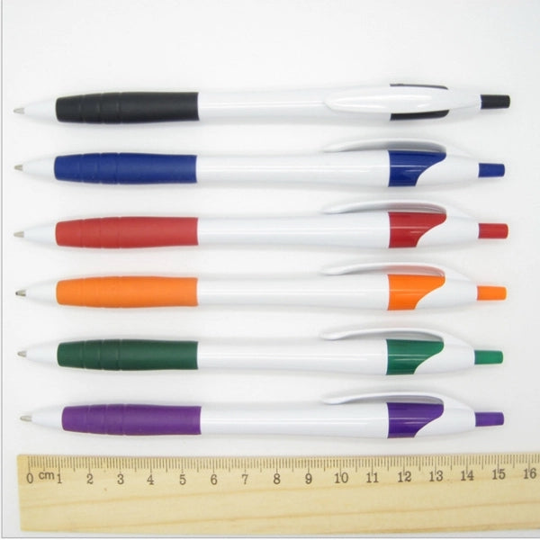 Rubber grip easy ballpoint pen