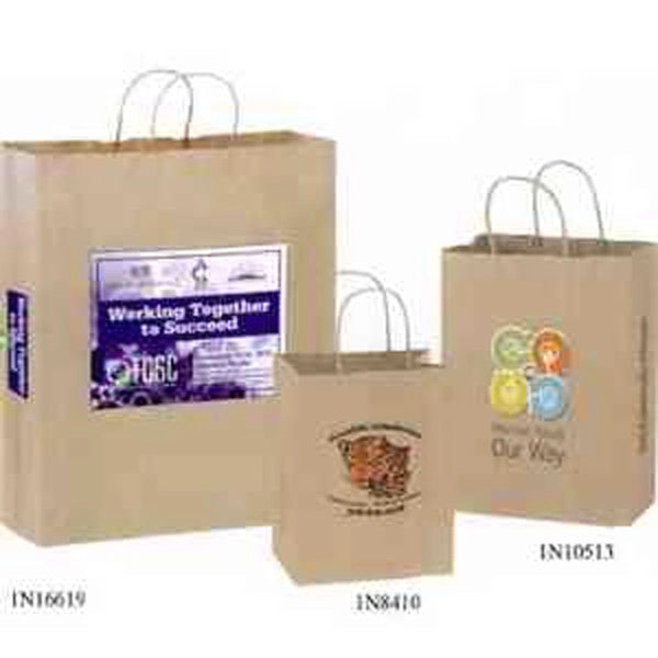Natural Kraft Shopper Bags in CMYK - Color Evolution