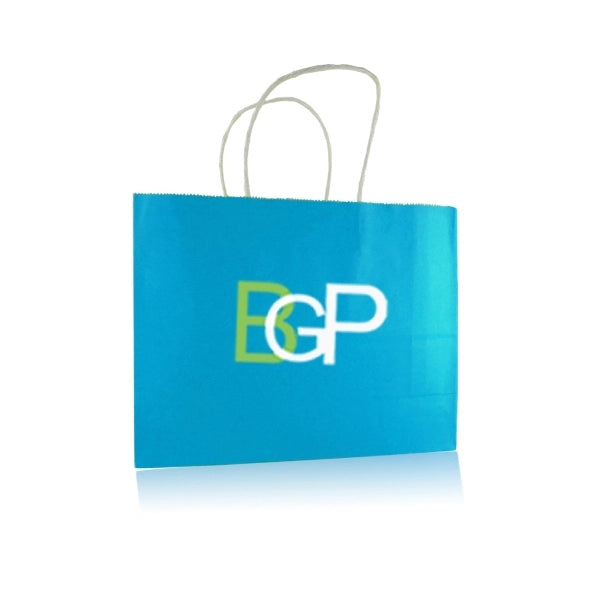 Recycled Colorful Kraft Paper Gift Shopping Bag
