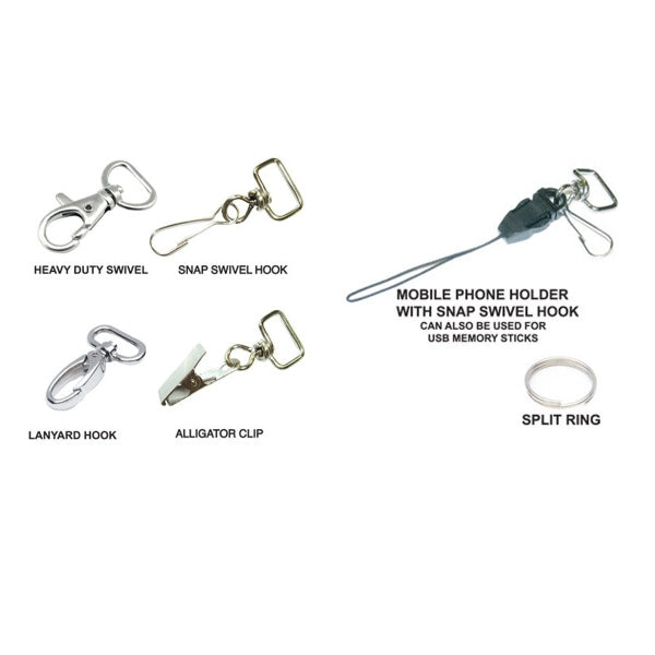 3/4" Lobster Clasp Clip Lanyards