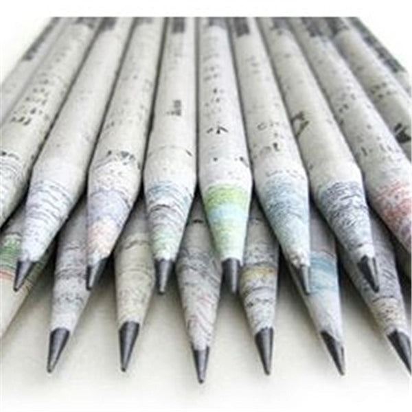 Recycled Newspaper Pencil