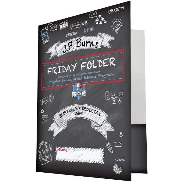 4-Color Pocket Folder w/ Gloss Finish