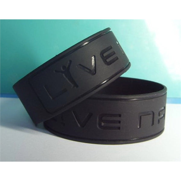 1" Debossed Silicone Wristbands - 5 Business Days