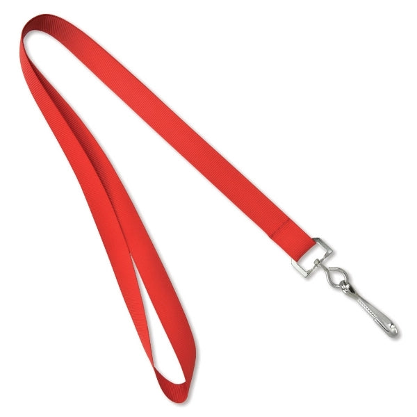 3/8" EconoWeave 1-Color Custom Silkscreen Lanyards