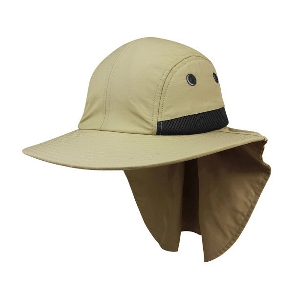 4 Panel Flap Cap With Wide Brim