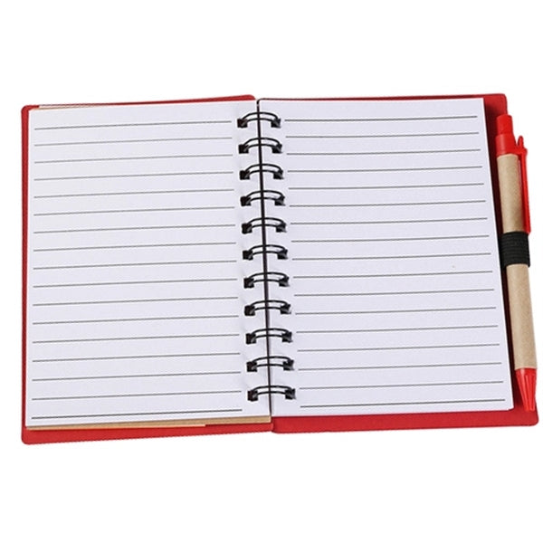 Eco-Friendly Memo Case Notebook With Sticky Flags & Pen