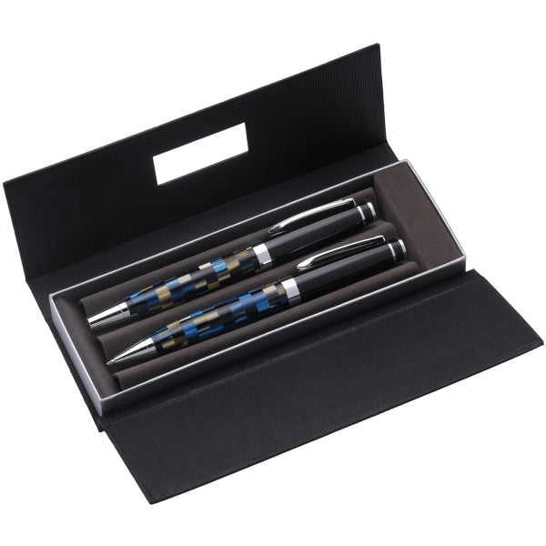 Executive Dual Pen Box with Name Plate