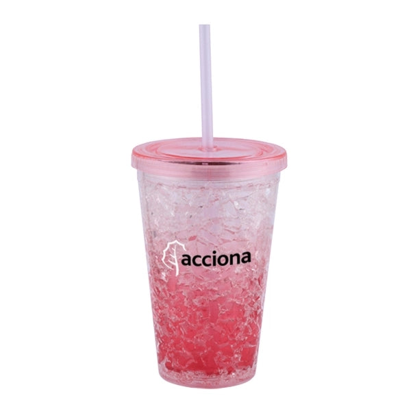 Crackle 14 oz. Double Wall BPA Free Gel Insulated Tumbler