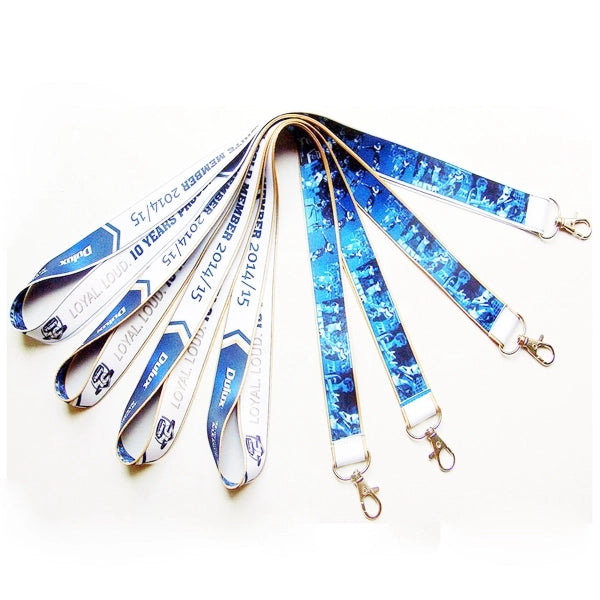 Silkscreened polyester lanyard