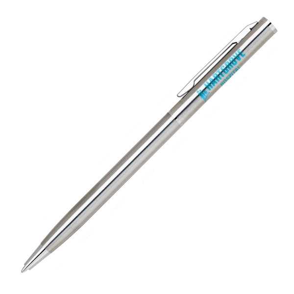 Twist action stainless pen