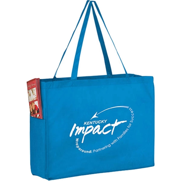 Side Pocket Tote Bag - Screen Print