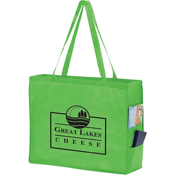 Side Pocket Tote Bag - Screen Print