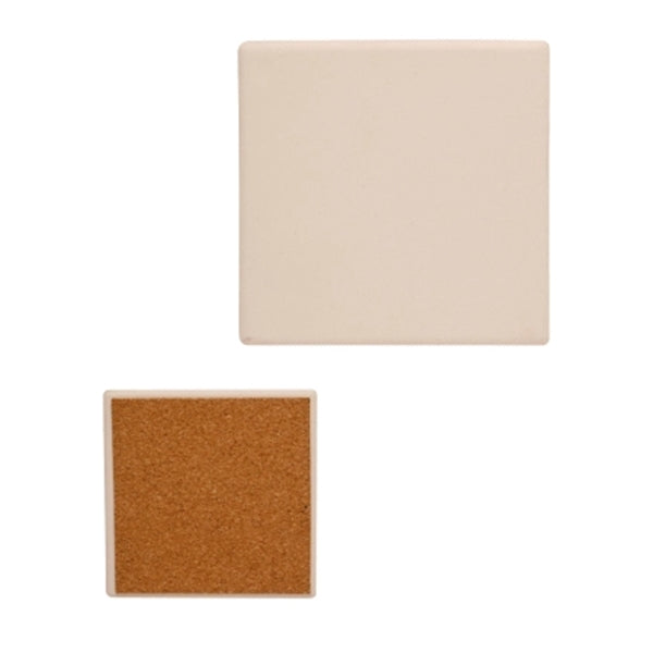 4" Square Absorbent Stone Coaster
