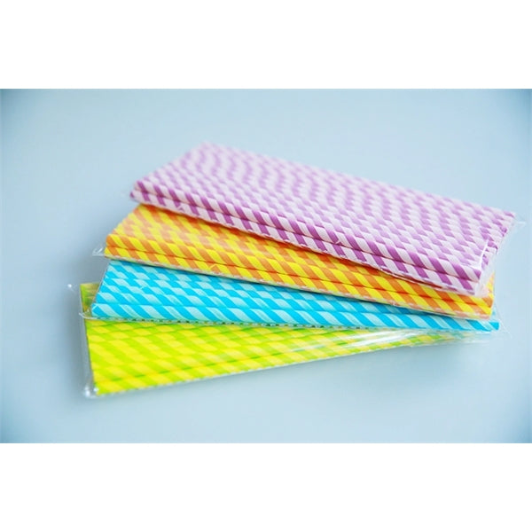 Colorful Disposable Biodegradable Paper Straws