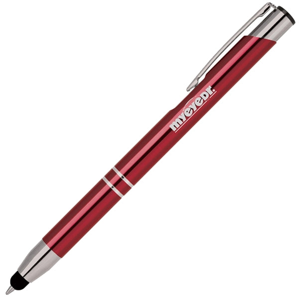 Click action anodized aluminum stylus pen