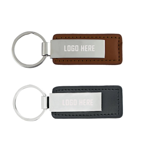 Metal Leather Car Key Fob
