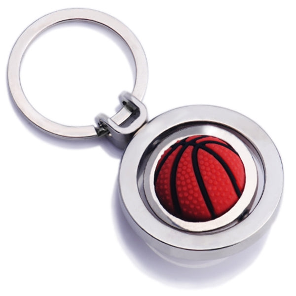 Metal Keychain with Rotate Ball