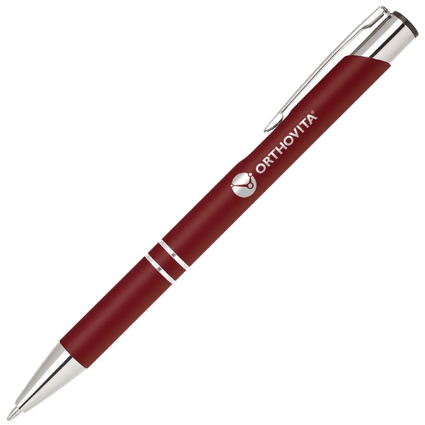 Aluminum click action ballpoint pen