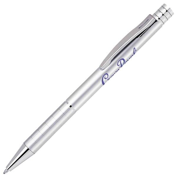Aluminum click action ballpoint pen