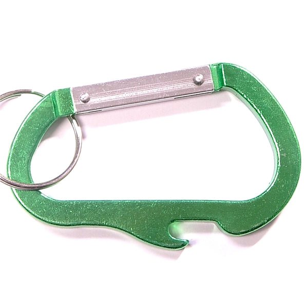 Carabiner with Bottle Opener and Key Ring