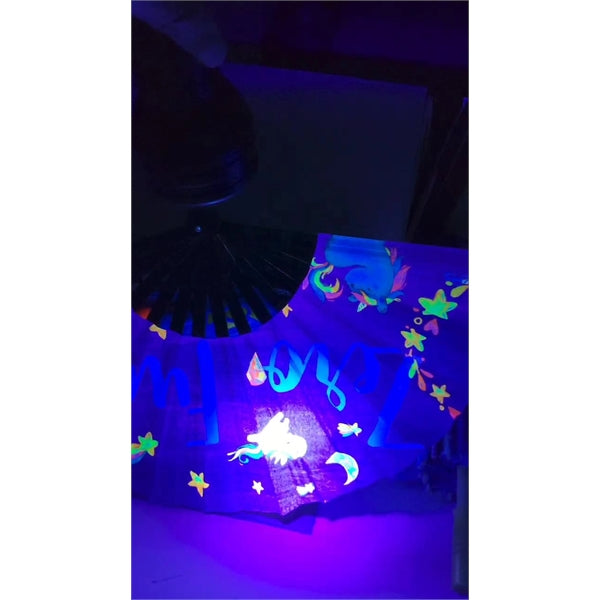 Fluorescent fans