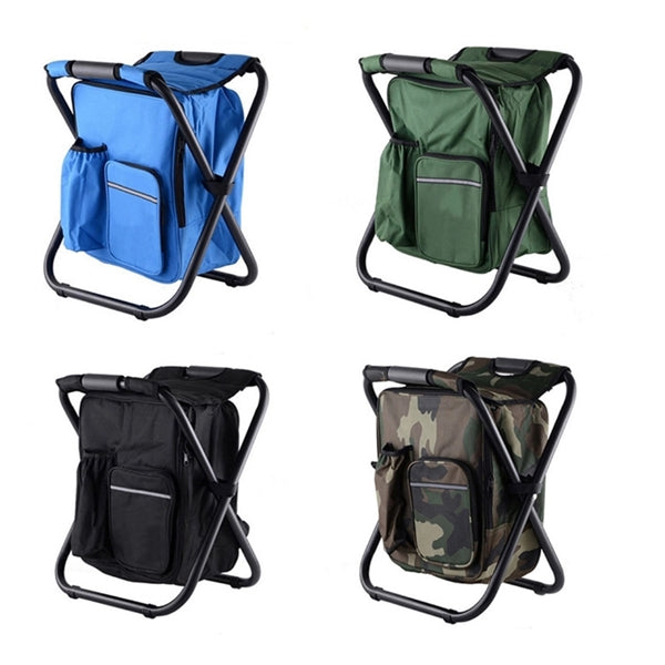 Backpack Foldable Chair with Cooler Bag