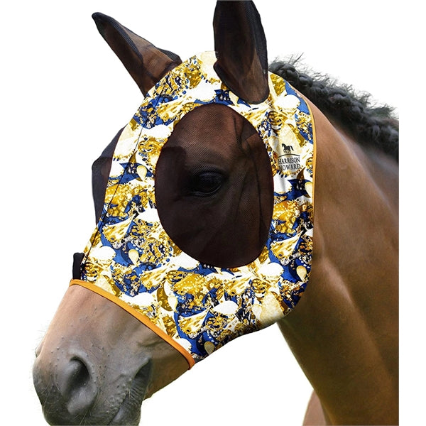 Elasticity Horse Fly Mask with Ears UV Protection