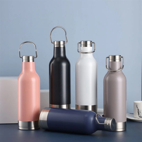 17 OZ. Double Wall Vacuum Insulation Flask with Handle