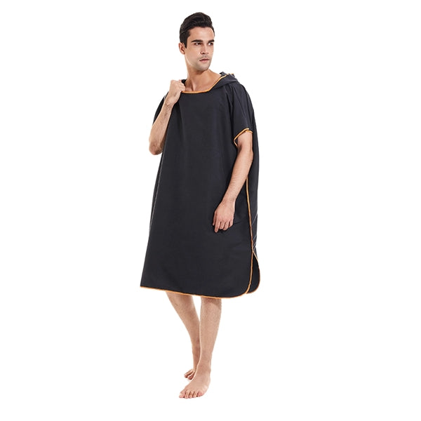 Wetsuit Changing Towel Bath Robe Poncho with Hood