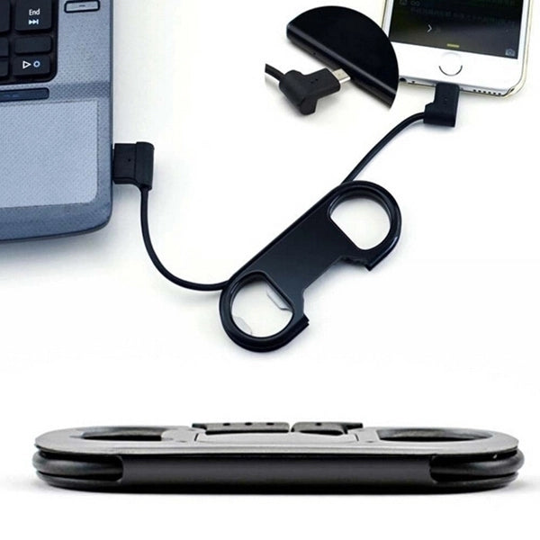 USB Charge Sync Cable with Bottle Opener