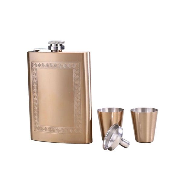 8oz Hip Flask Gift Set