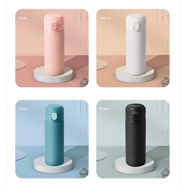Push Open Stainless Steel Vacuum Water Bottles