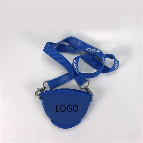 Hands Free Neoprene Wine Glass Holder w/Lanyard