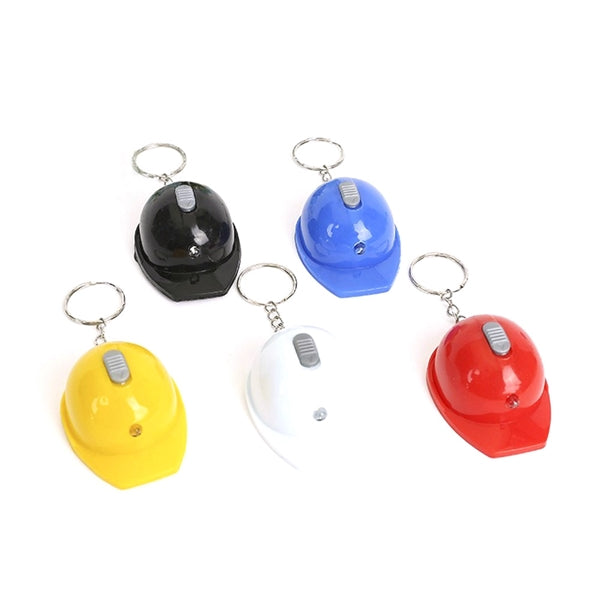 Safety Helmet LED Keychain W/ Bottle Opener