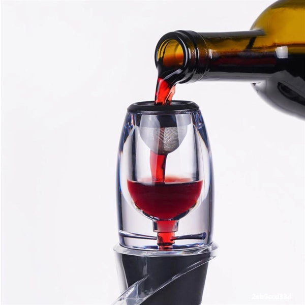 Deluxe Pourer and Decanter Tower Stand Set