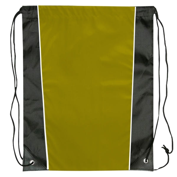 Custom Two Tone Sided Drawstring Tote Bag